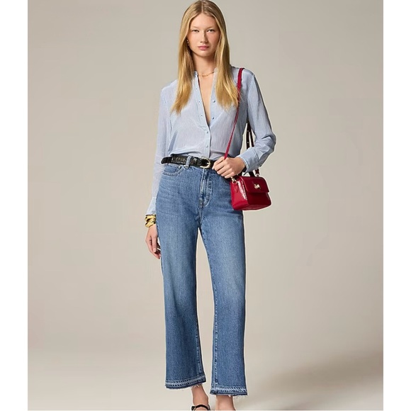 J. Crew Denim - J. Crew High-rise Kickout Jean Rose Lark Blue